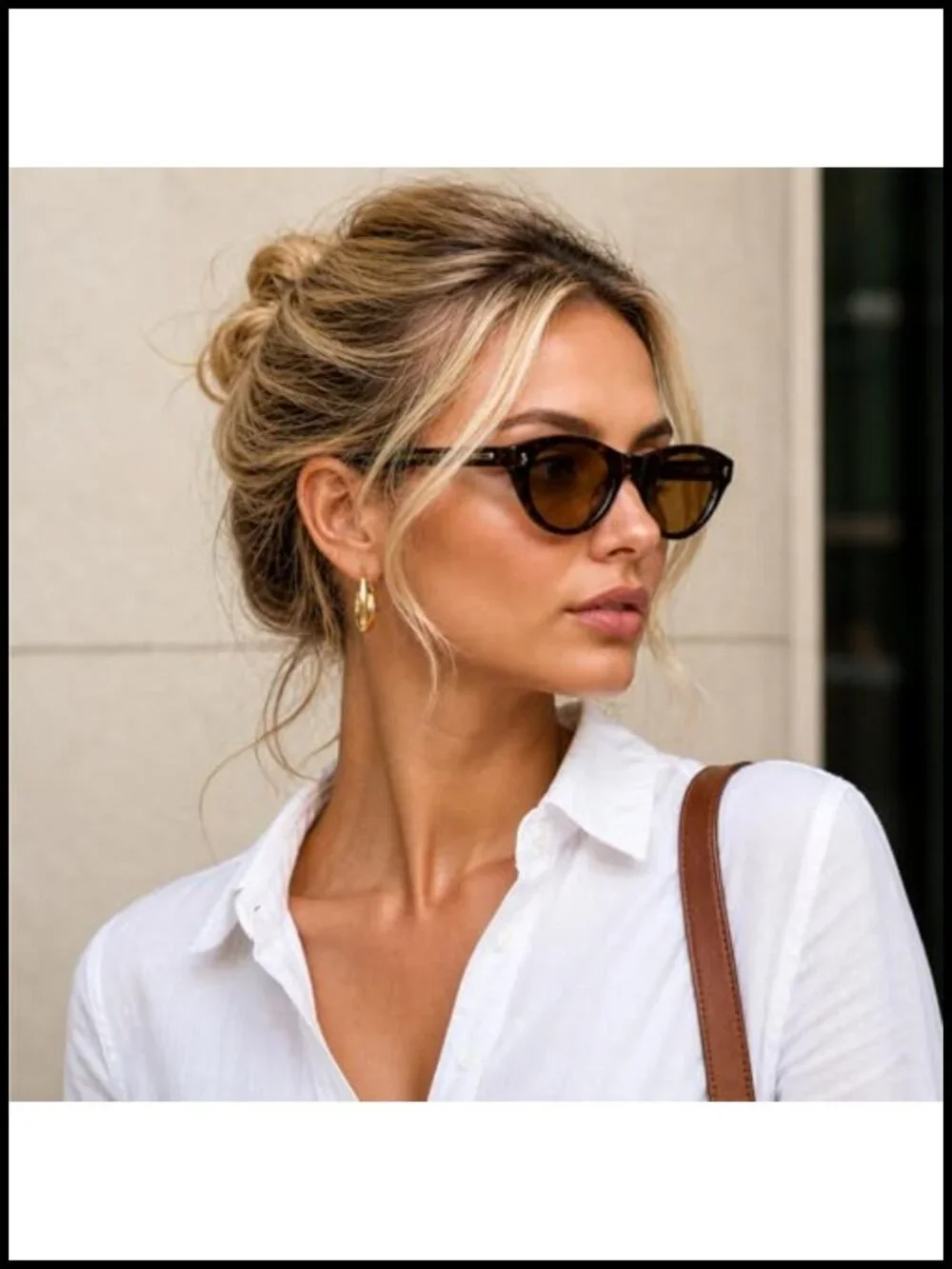 Retro Small Oval Cat Eye Sunglasses Y2K Vintage UV400 Protection